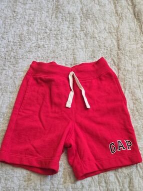 GAP Kids Red Drawstring Sweat Shorts S
